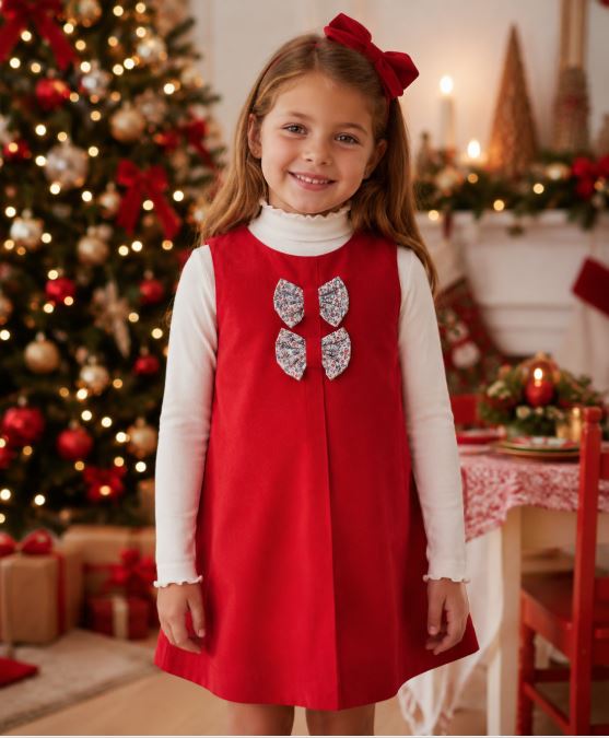 Christmas Girl's "Cali" Corduroy Jumper