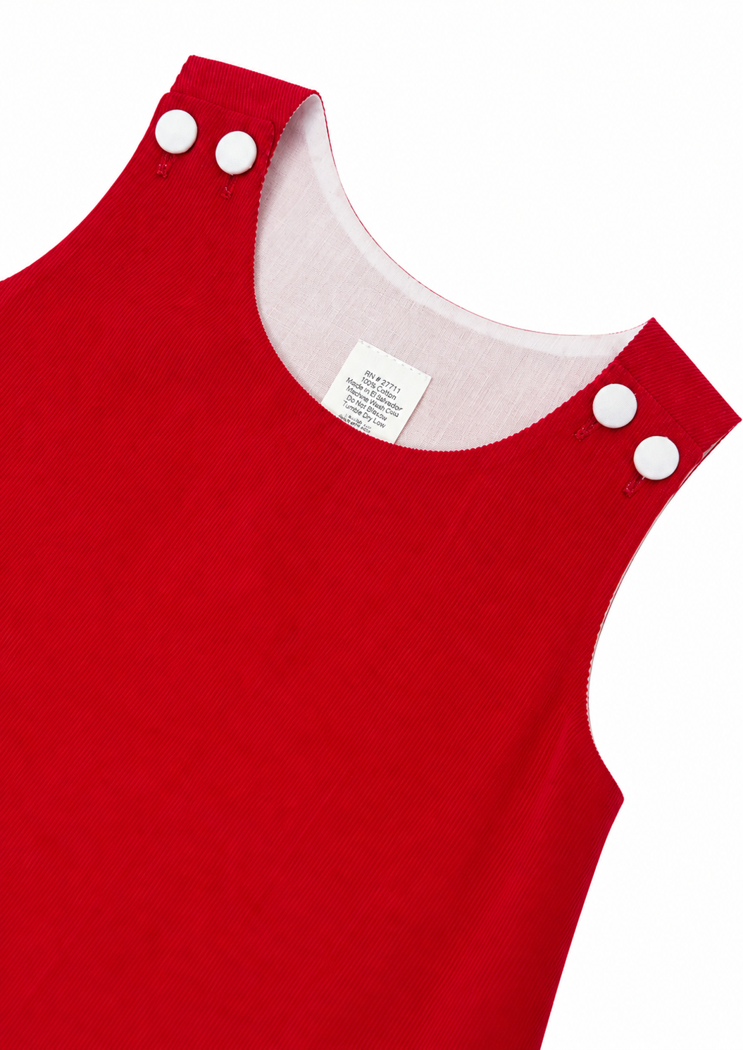 Red Corduroy Girls Dress - Little Threads Inc. Children's Clothing