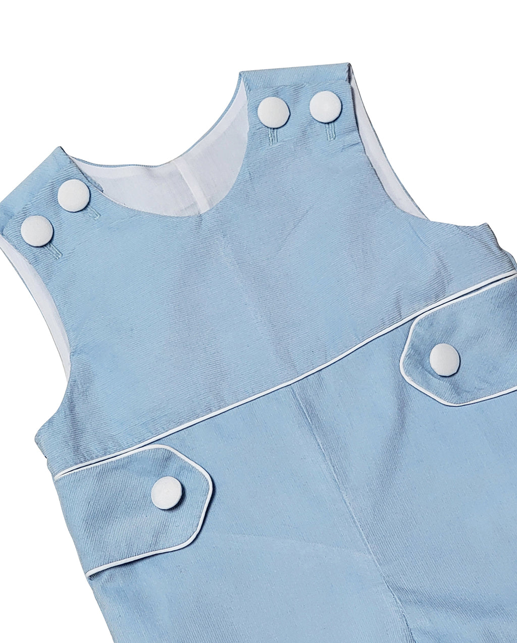 Boy's Blue Corduroy Overall - Little Threads Inc. Children's Clothing