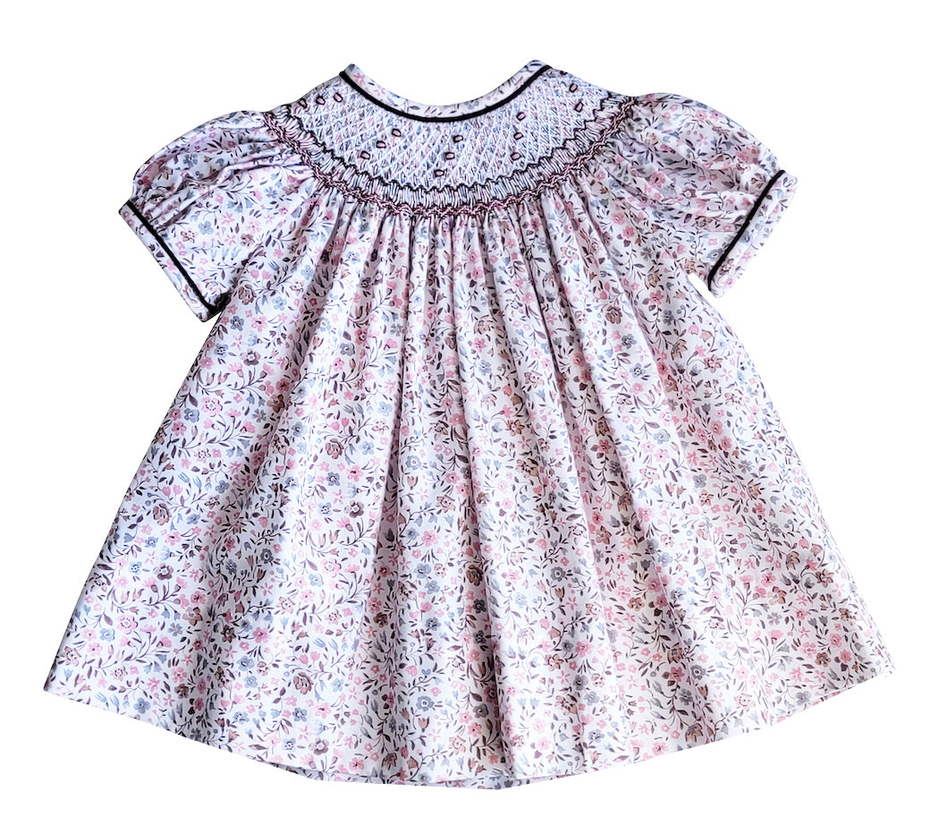 Cary Collection Fall Floral Girl Hand Smocked Bishop - Little Threads Inc. Children's Clothing