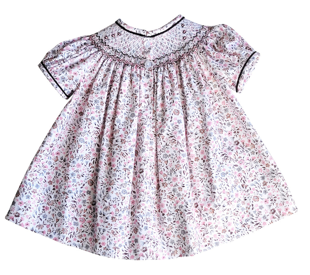 Cary Collection Fall Floral Girl Hand Smocked Bishop - Little Threads Inc. Children's Clothing