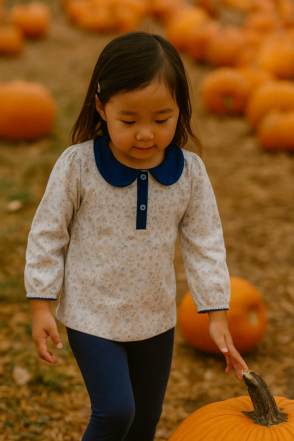 Girl's “Mia & Jules” Long Sleeve Shirt - Little Threads Inc. Children's Clothing