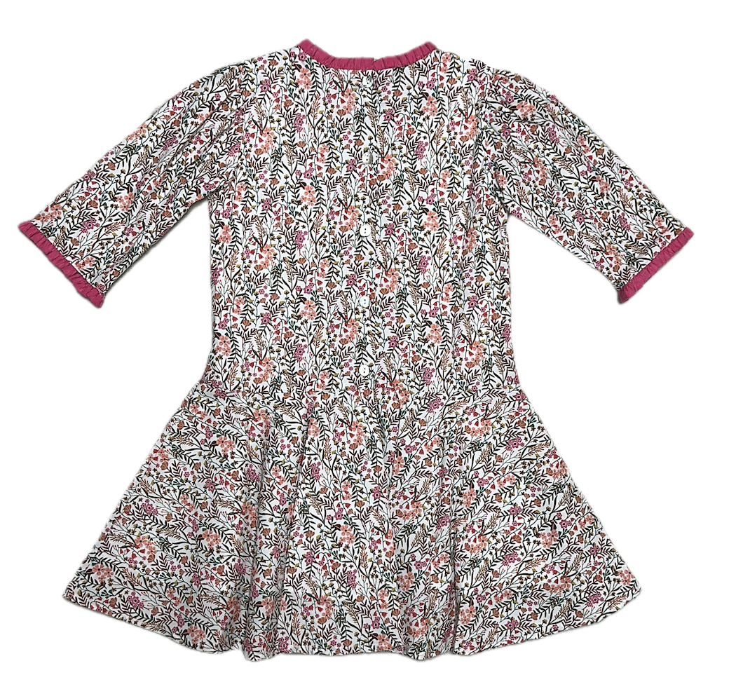 Amy Dropped Waist Girl's Dress - Little Threads Inc. Children's Clothing