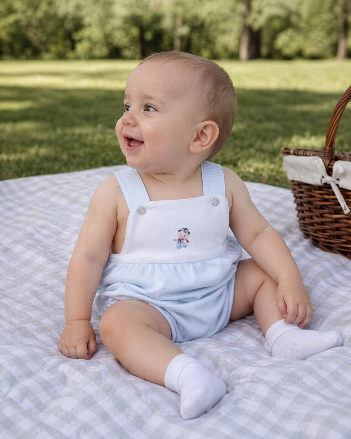 Sailor Bear Boy Sleeveless Onesie - Little Threads Inc. Children's Clothing