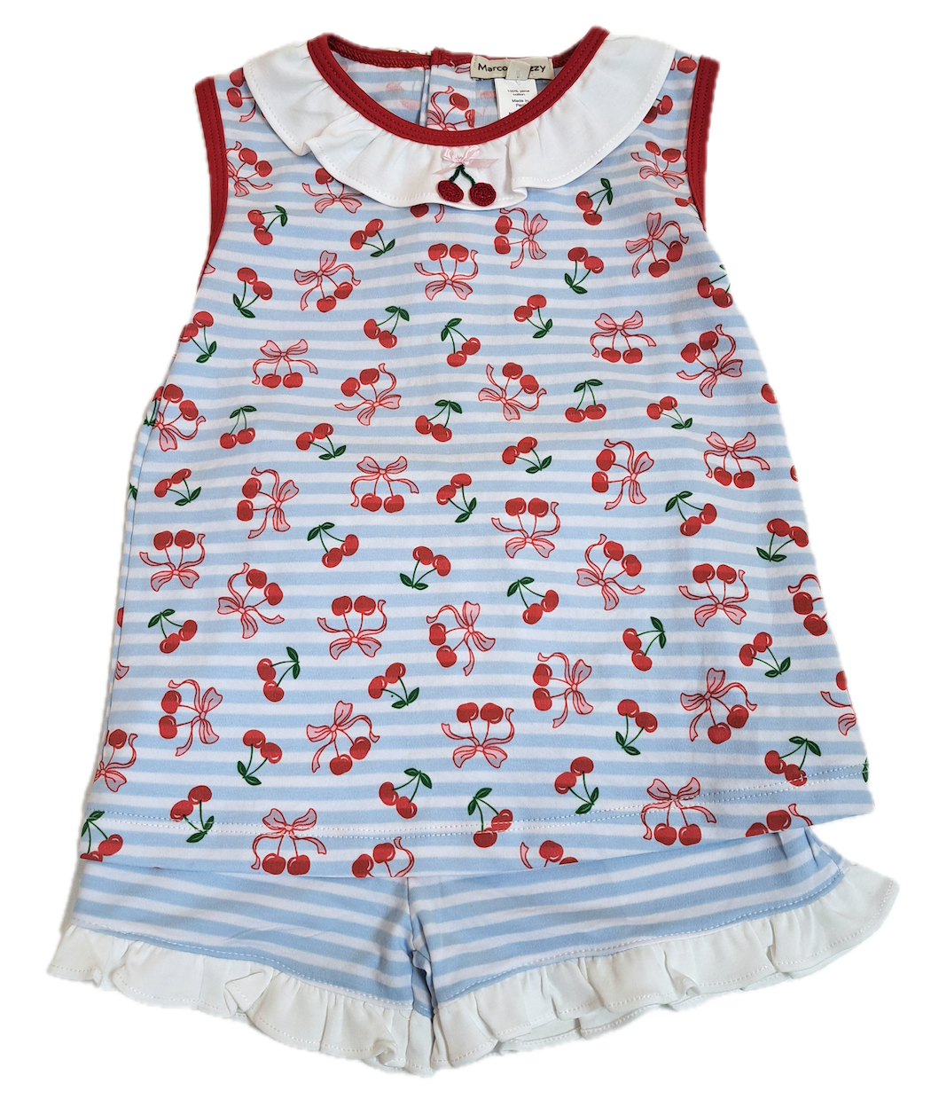 Cherry Print 2pc short Set - Little Threads Inc. Children's Clothing