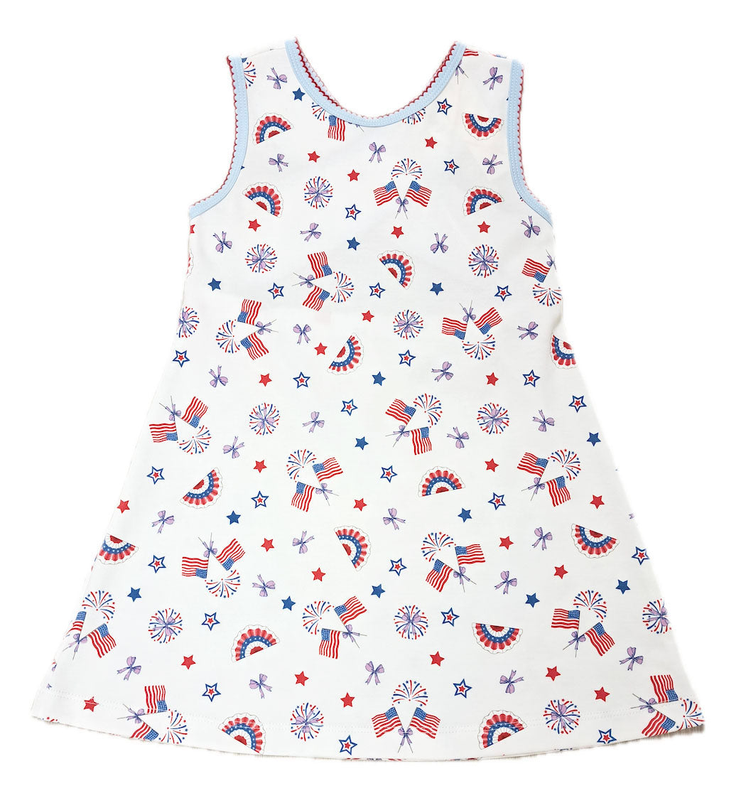 Star Spangled Banner Girls dress - Little Threads Inc. Children's Clothing