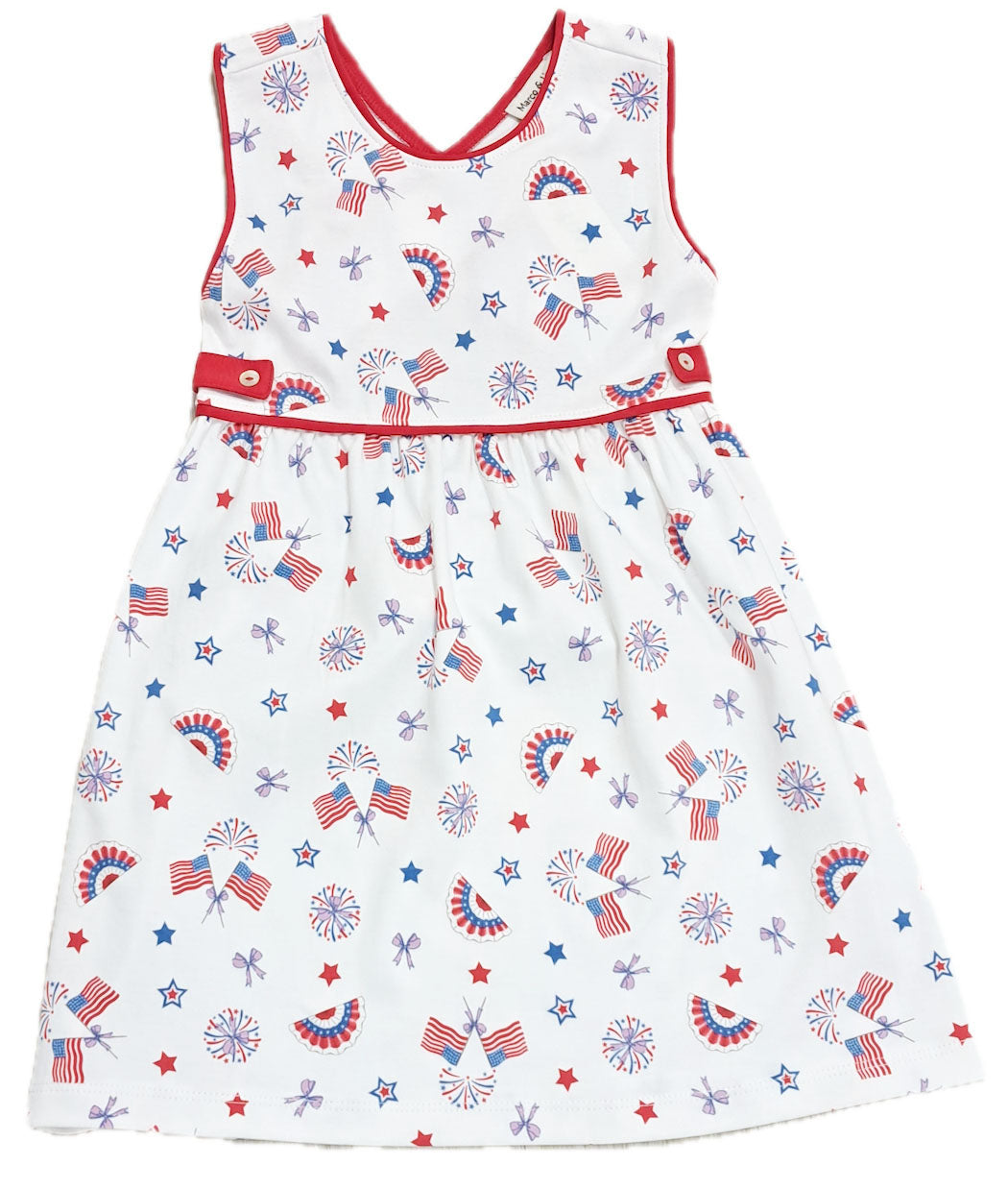 Star Spangled Banner Crisscross Dress - Little Threads Inc. Children's Clothing