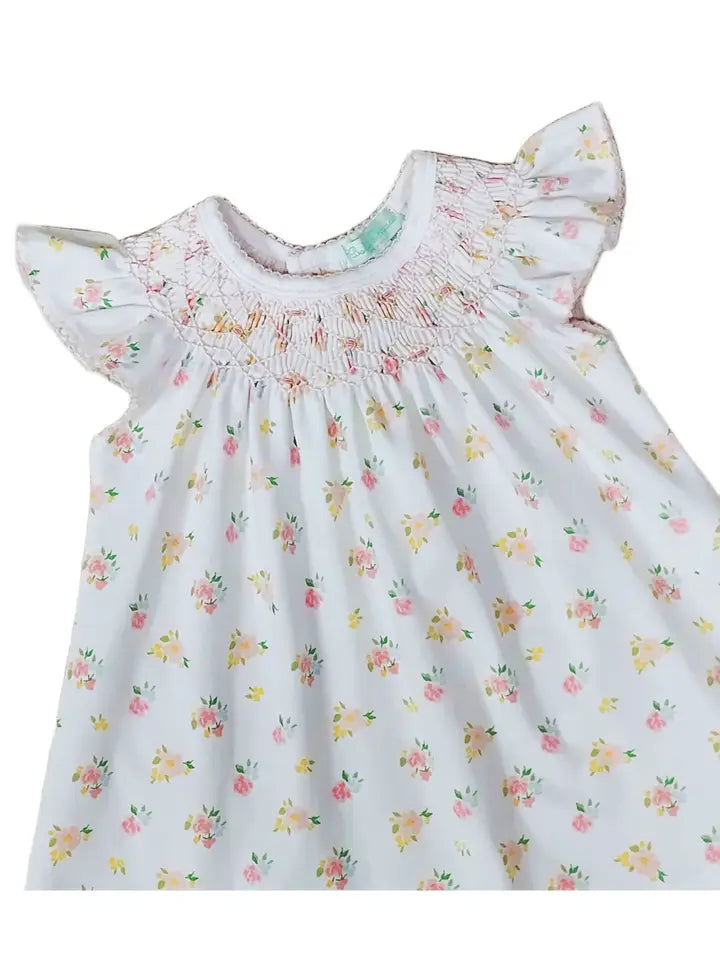 English Roses Baby Girls Smocked Bishop Set - Little Threads Inc. Children's Clothing