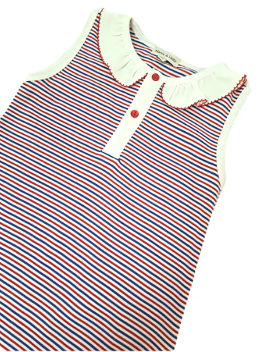 Patriotic Collection Girls striped A line dress