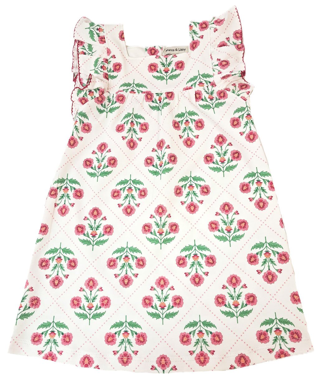 Madison Ruffle Floral Girl Dress - Little Threads Inc. Children's Clothing
