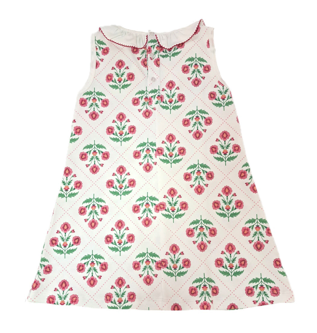 Madison Spring Pima Cotton Floral A Line Dress