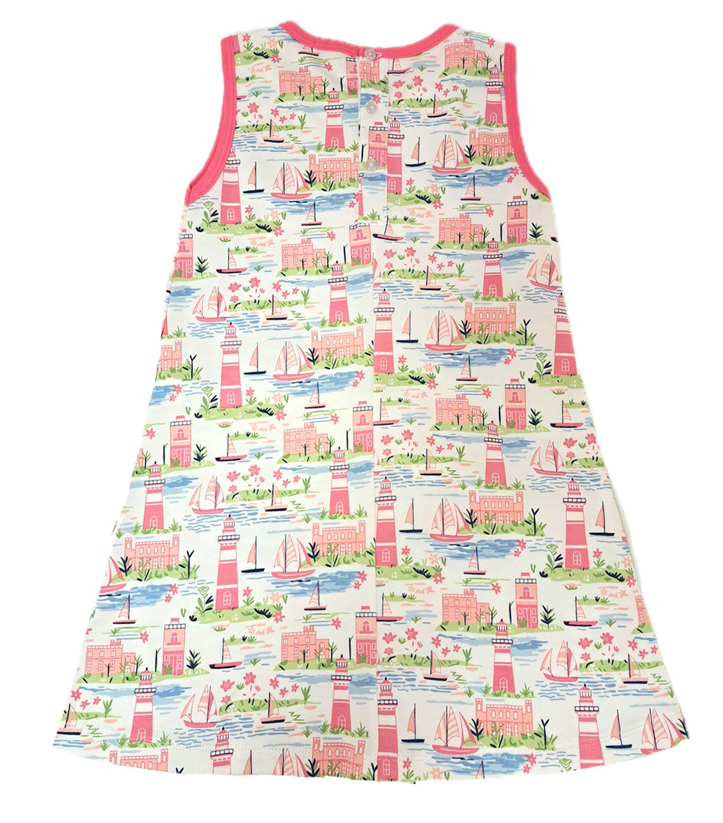 St Bart's A line Girl's Dress - Little Threads Inc. Children's Clothing