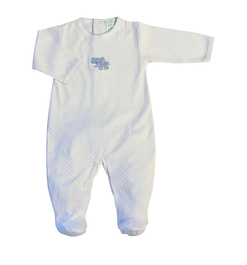 Baby Boy's "Elephant Collection" Pima Cotton Footie - Little Threads Inc. Children's Clothing