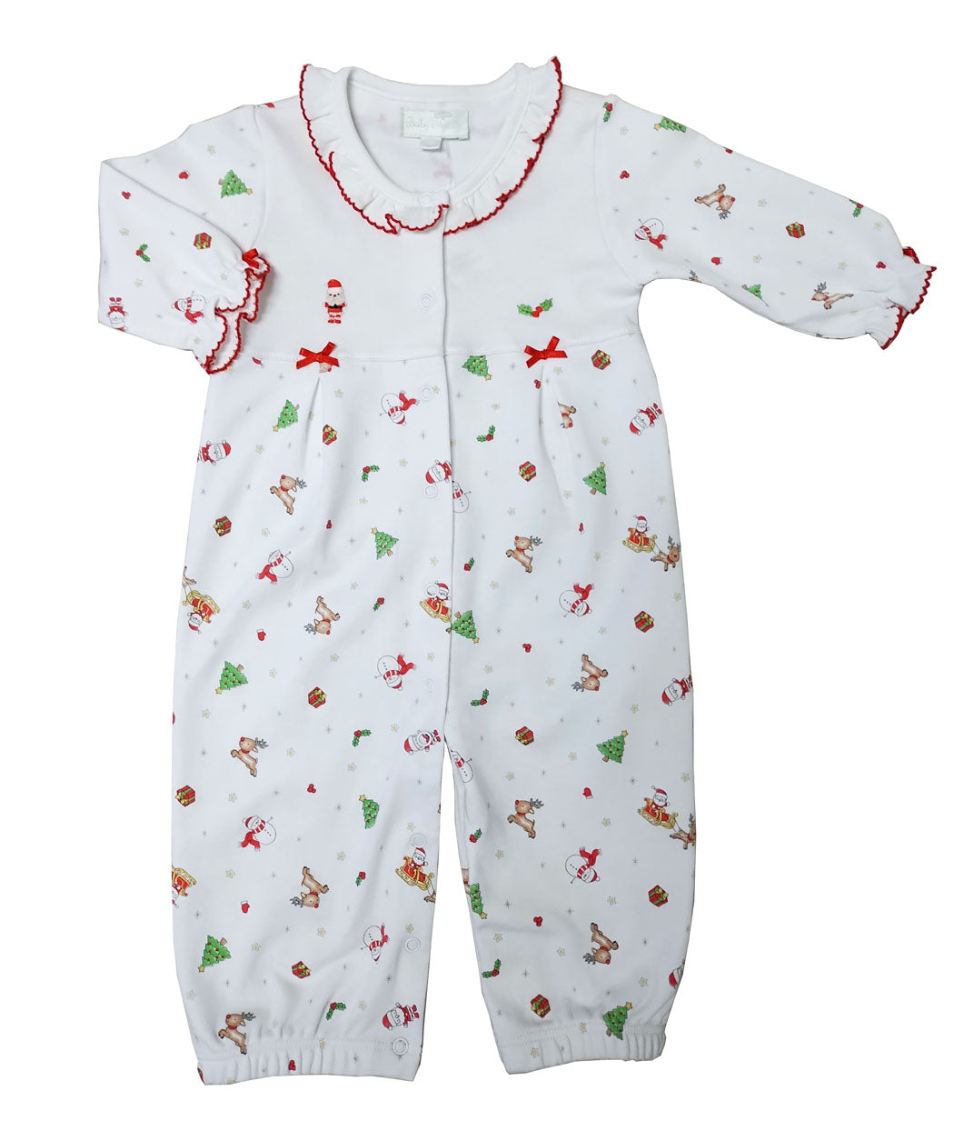 Baby Girl's Santa & Reindeer Christmas Converter - Little Threads Inc. Children's Clothing