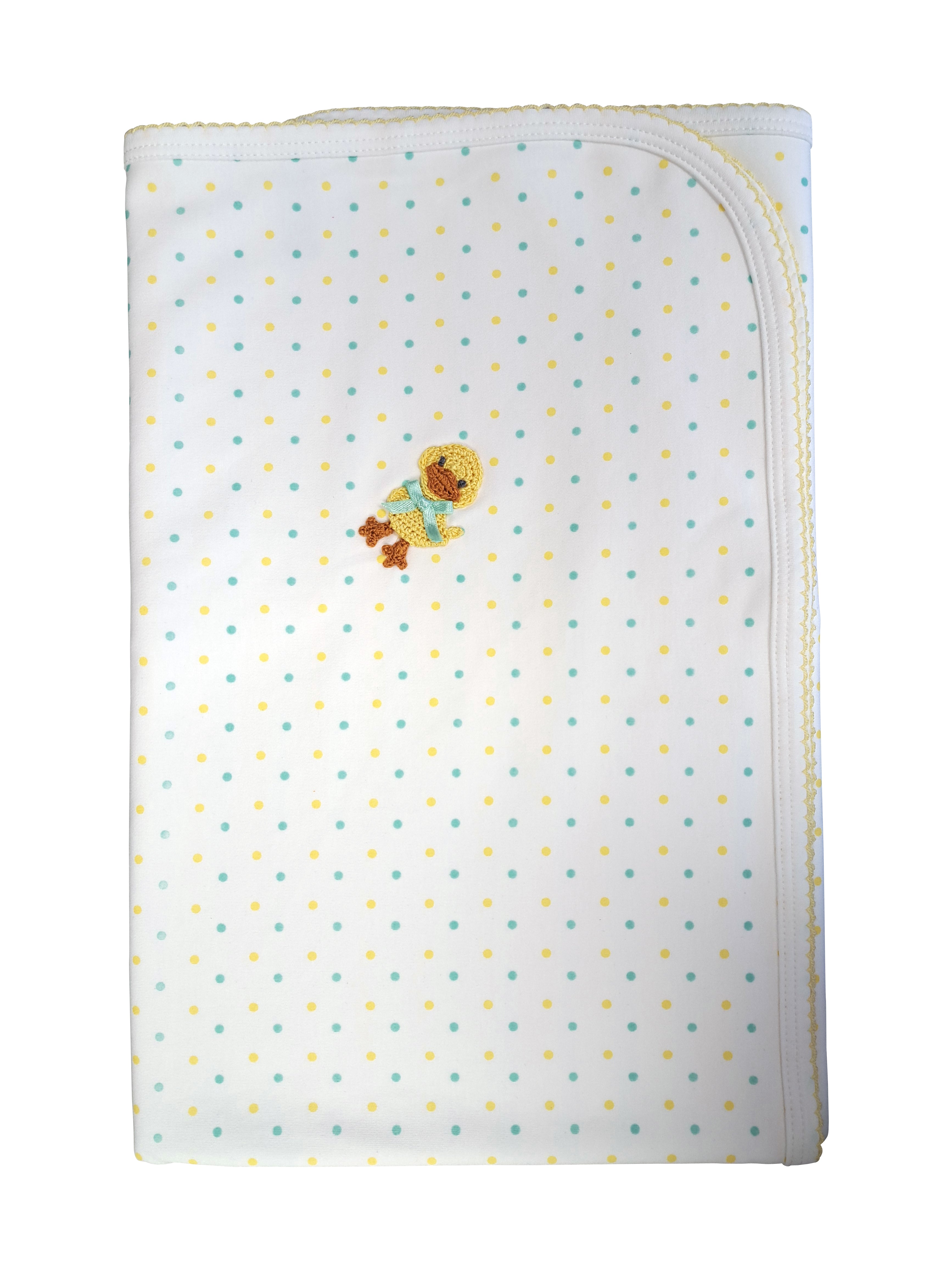 Ducky Polka Dots Baby's Blanket - Little Threads Inc. Children's Clothing