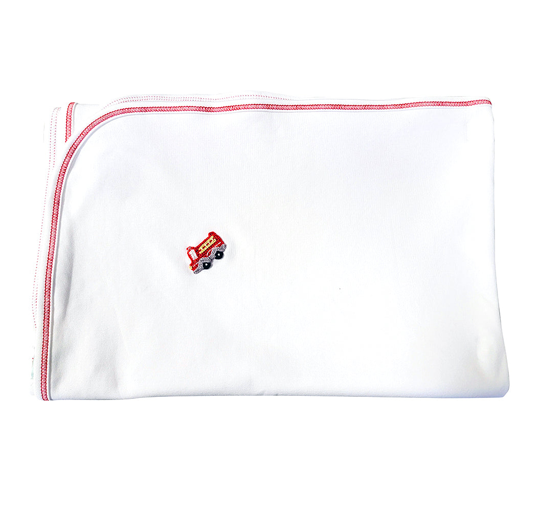 Firetruck blanket - Little Threads Inc. Children's Clothing