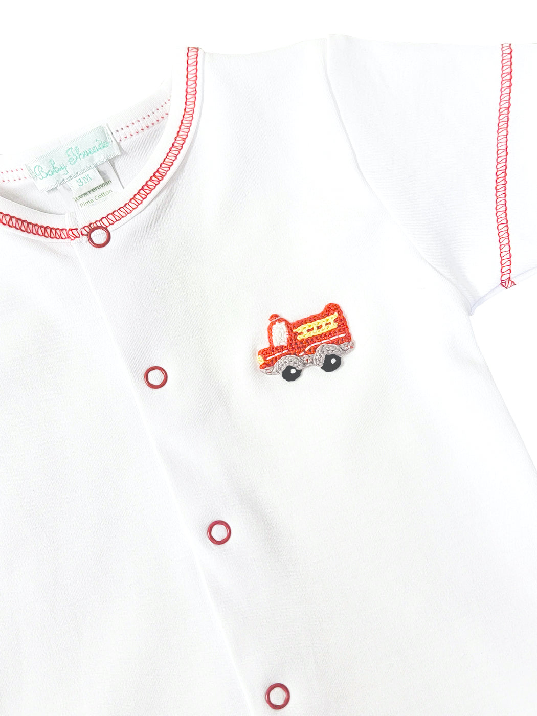 Firetruck Baby Boy Diaper Set - Little Threads Inc. Children's Clothing