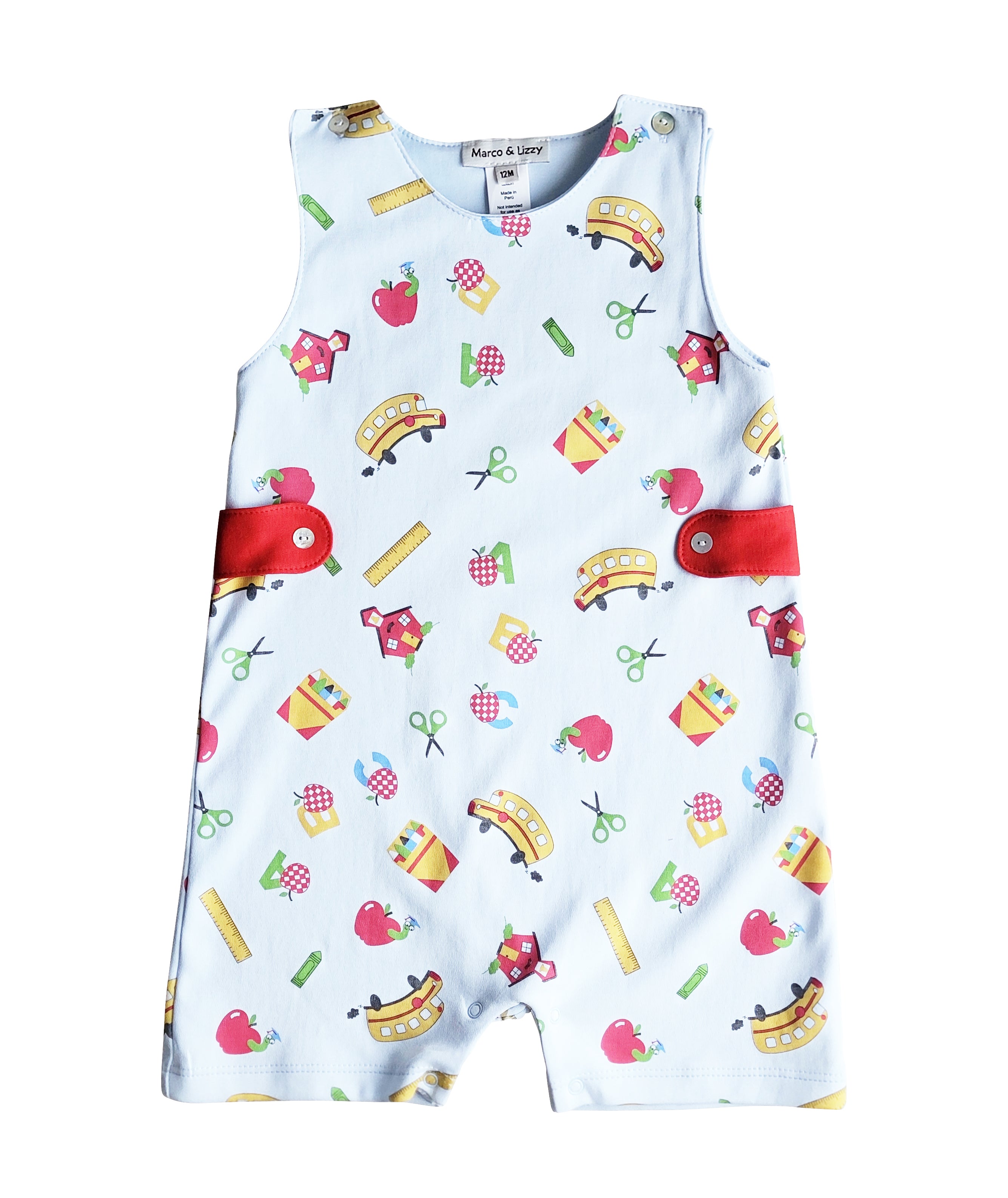 Back To school Boy's Overall - Little Threads Inc. Children's Clothing