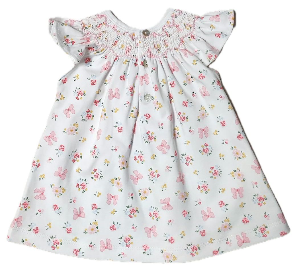 Bows & Flowers Bishop Dress