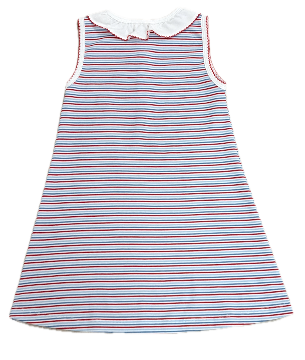 Red, White and Blue Stripe A line dress - Little Threads Inc. Children's Clothing