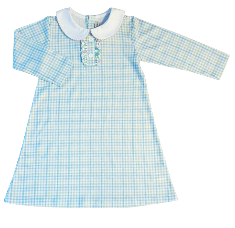 Christina Pima cotton plaid A line Fall Girl's dress - Little Threads Inc. Children's Clothing