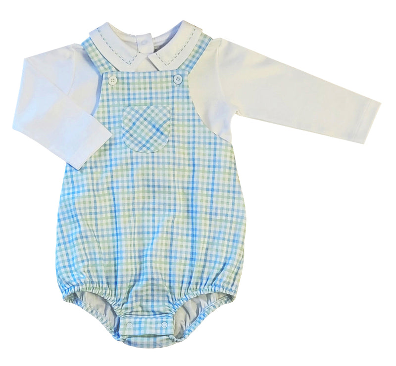 Baby Boys "Christina & Cameron" Pima Cotton Romper Set - Little Threads Inc. Children's Clothing