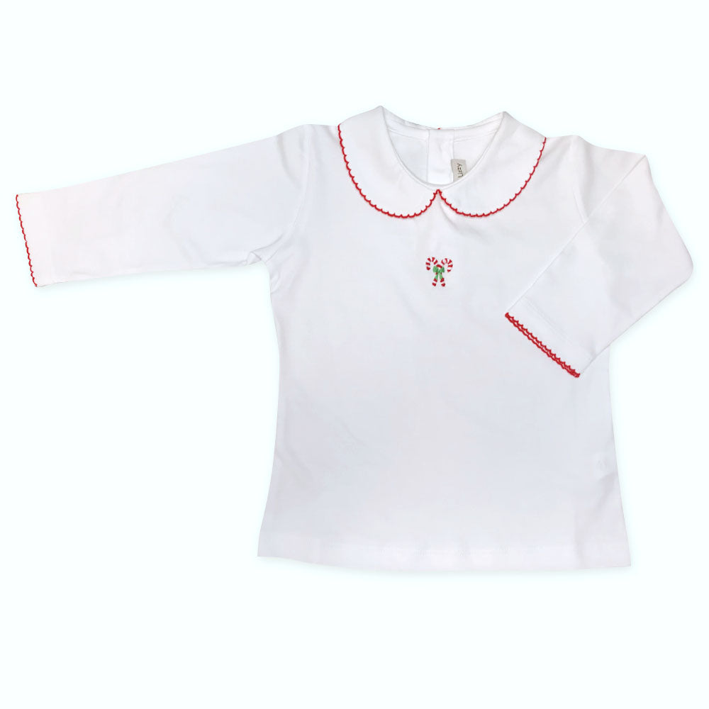 Christmas Candy Cane Girl Shirt