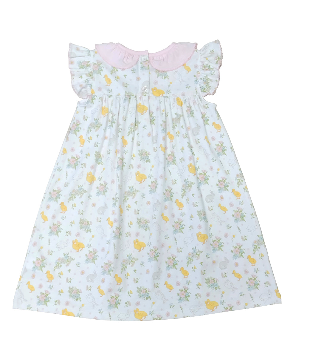 Girl's "Easter Floral" Float Dress - Little Threads Inc. Children's Clothing