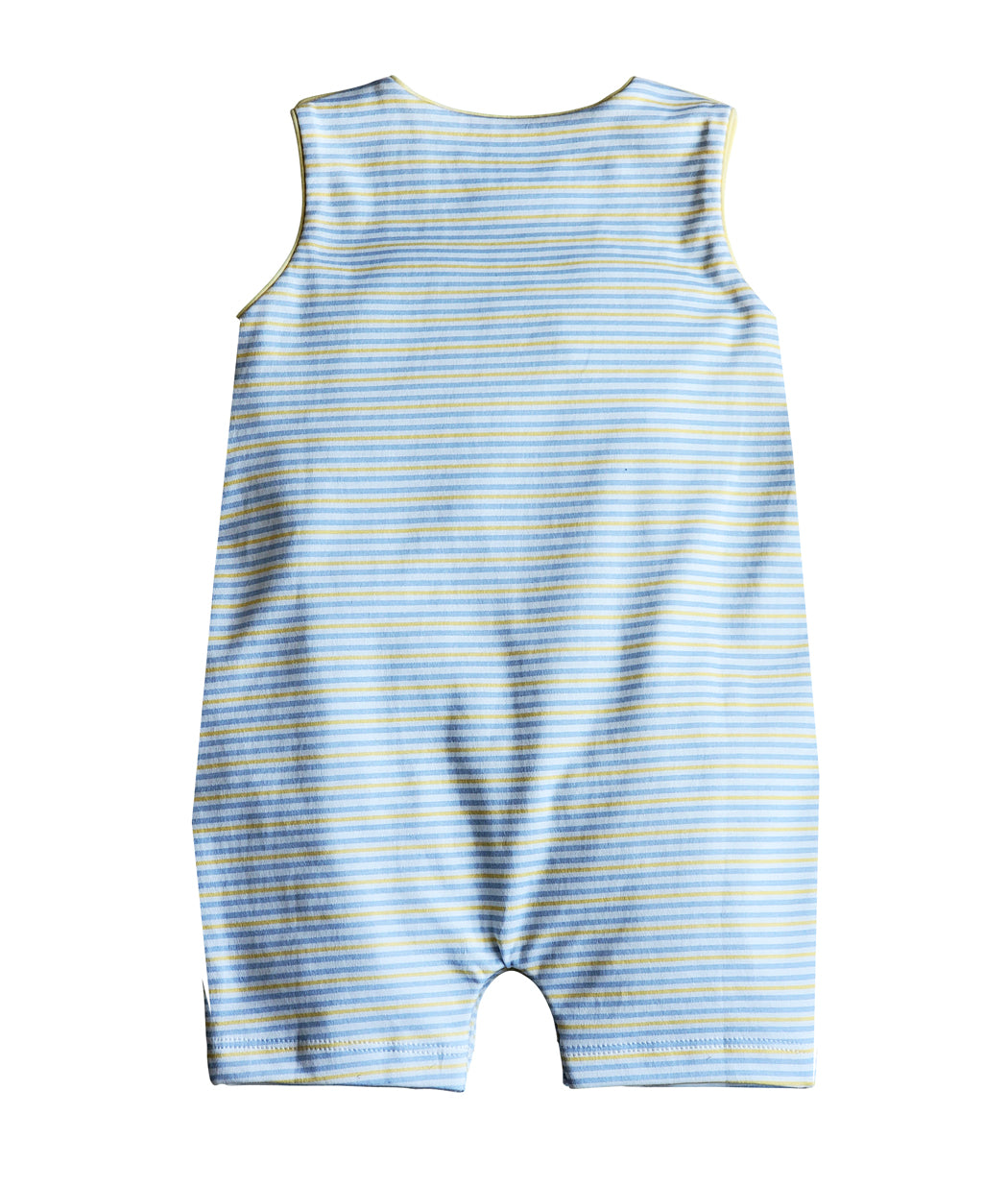 Fish Applique Boy's Overall Pima Cotton - Little Threads Inc. Children's Clothing