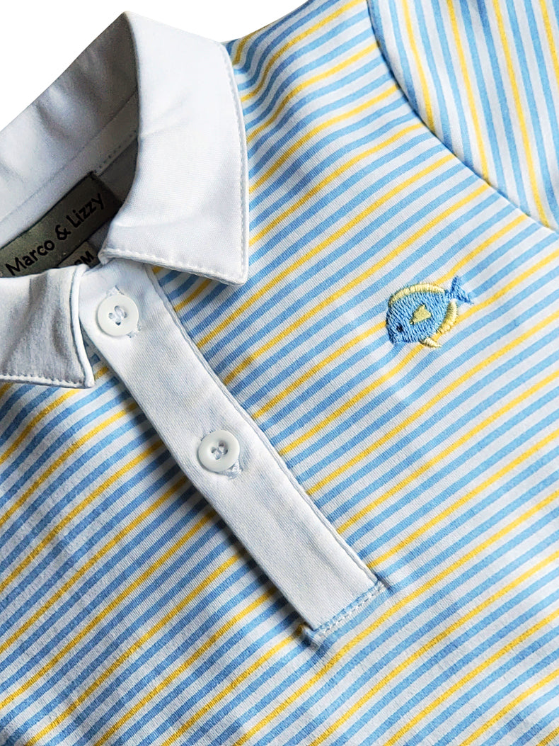 Fish Baby Boy's Romper Pima Cotton - Little Threads Inc. Children's Clothing