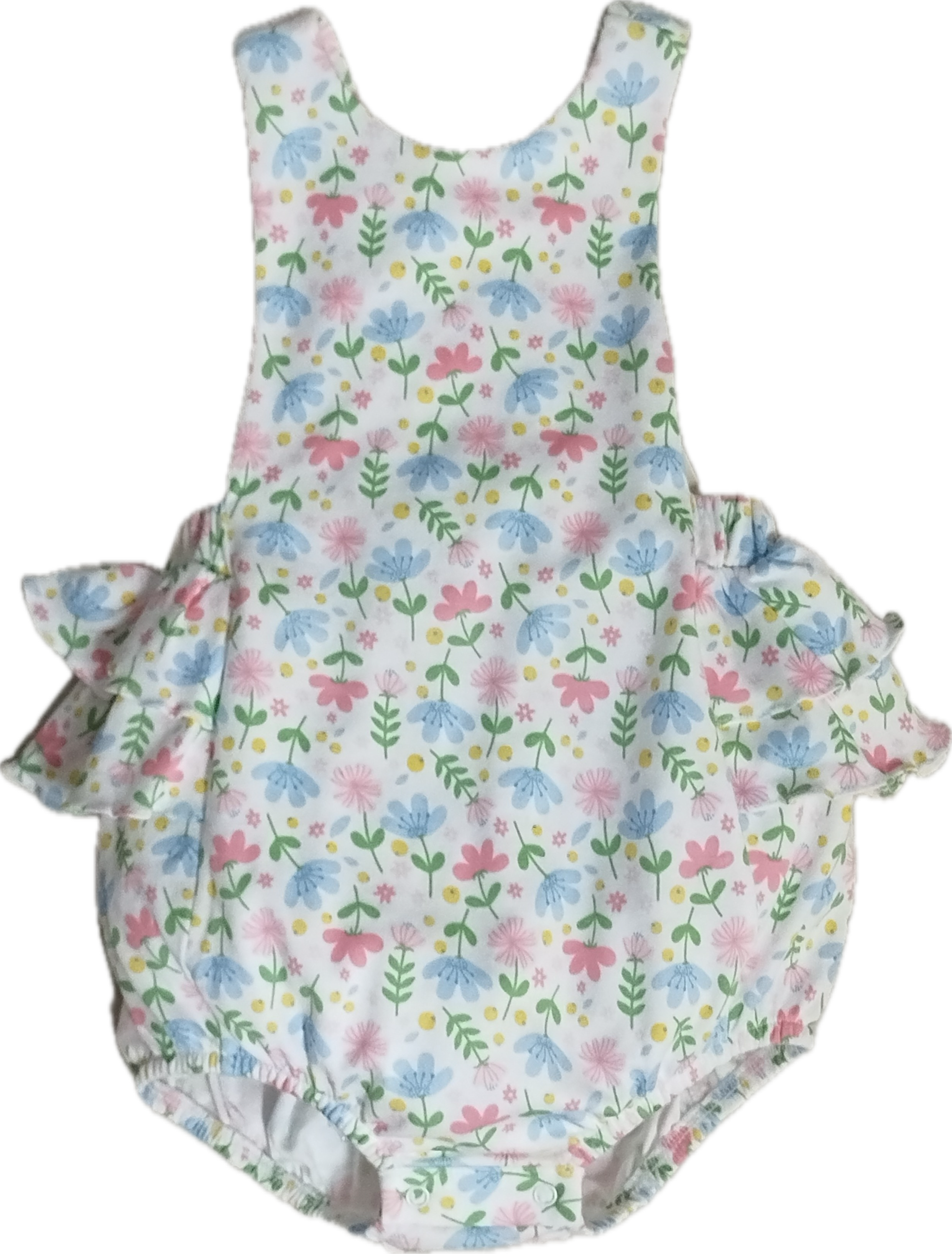 Girl's sunsuit and hat set Palm Beach Collection Pima Cotton - Little Threads Inc. Children's Clothing