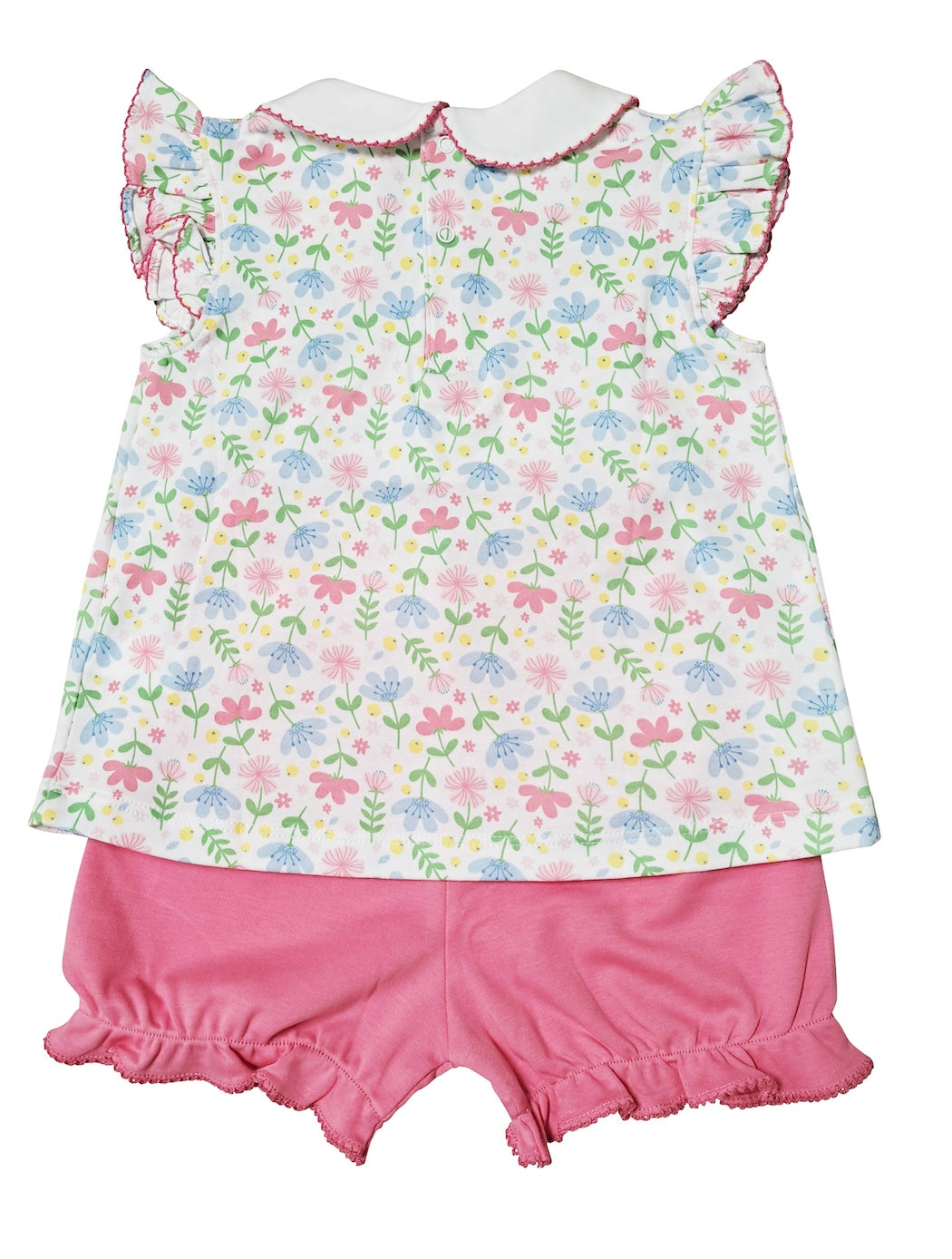 Girl's Diaper Set Pima Cotton Palm Beach Collection - Little Threads Inc. Children's Clothing