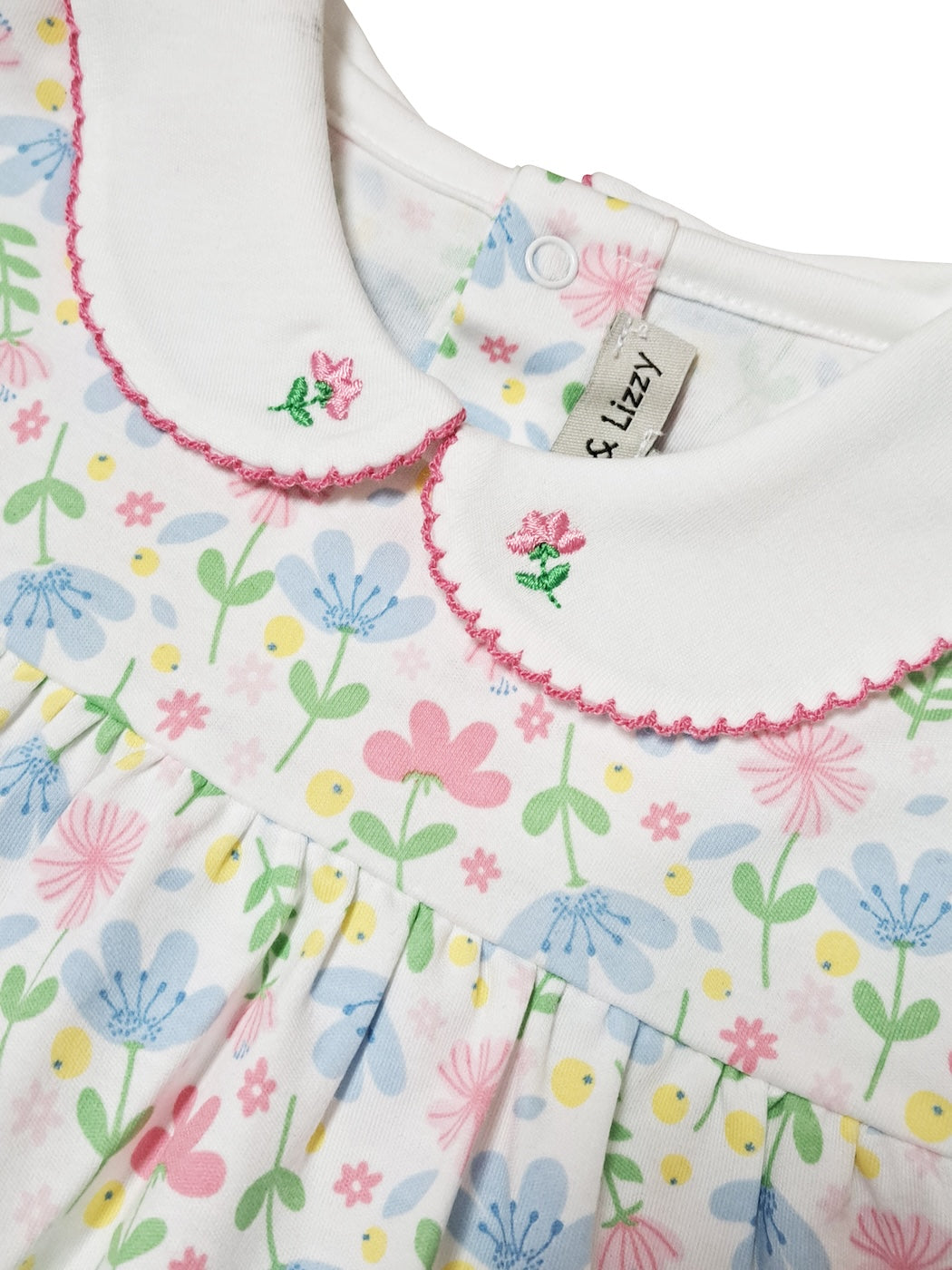 Girl's Diaper Set Pima Cotton Palm Beach Collection - Little Threads Inc. Children's Clothing