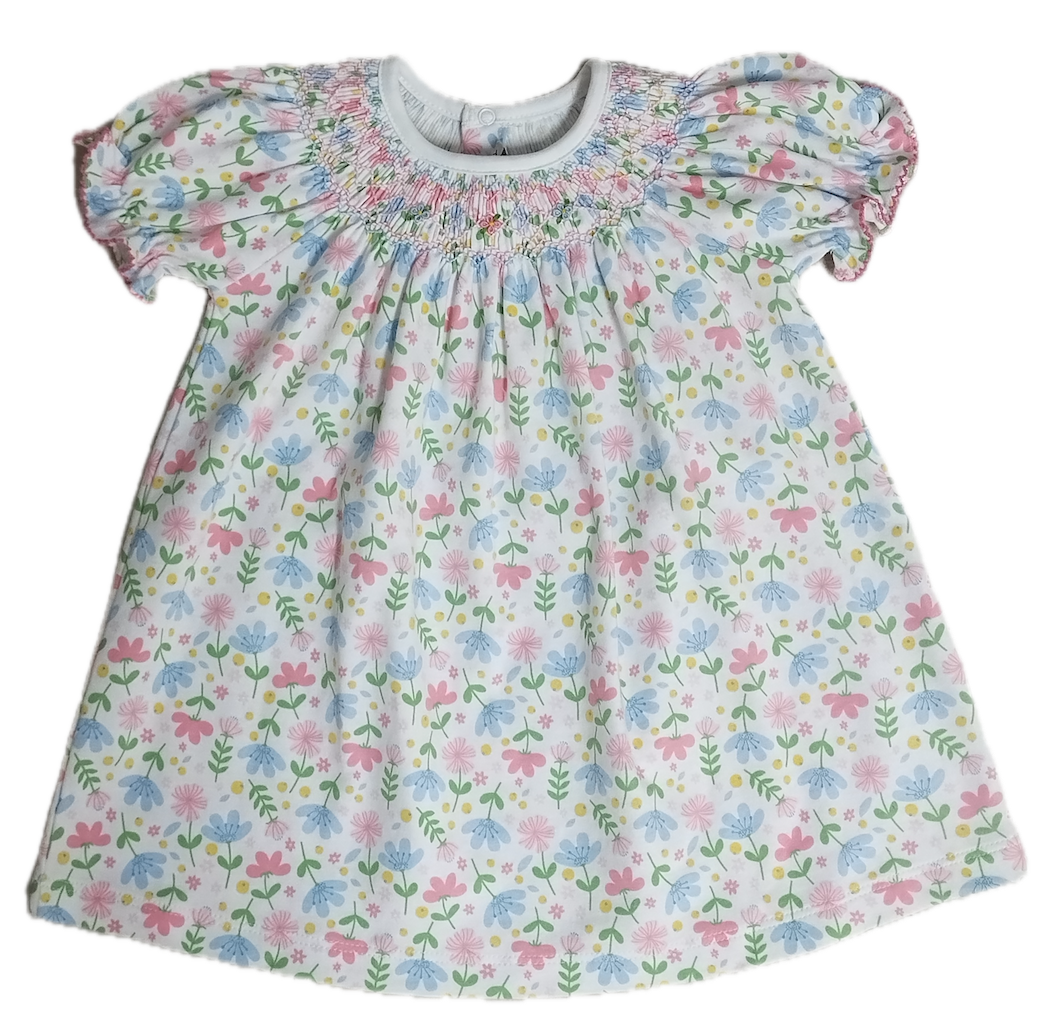 Palm Beach Collection - Girl's bishop Pima Cotton - Little Threads Inc. Children's Clothing