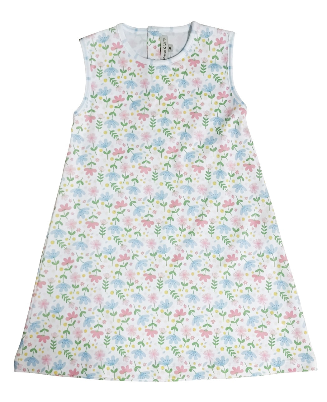 A-line Girl's dress Pima Cotton Palm Beach Collection - Little Threads Inc. Children's Clothing
