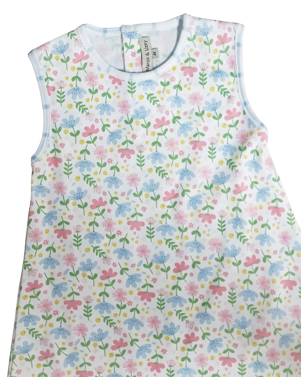 A-line Girl's dress Pima Cotton Palm Beach Collection - Little Threads Inc. Children's Clothing