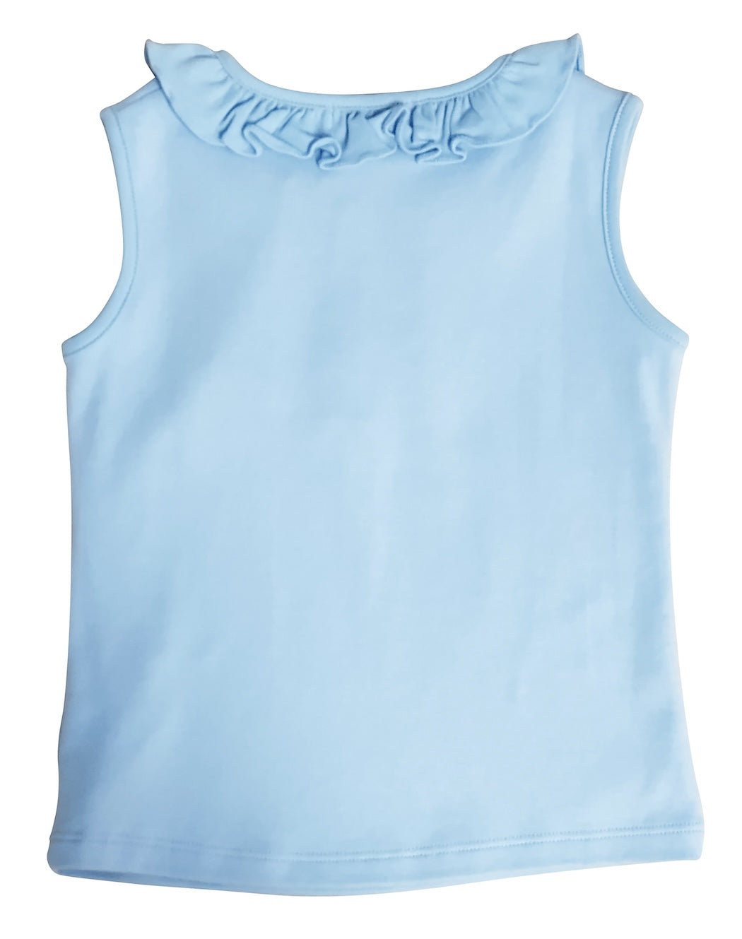 Blue Girl's Pima Top - Little Threads Inc. Children's Clothing