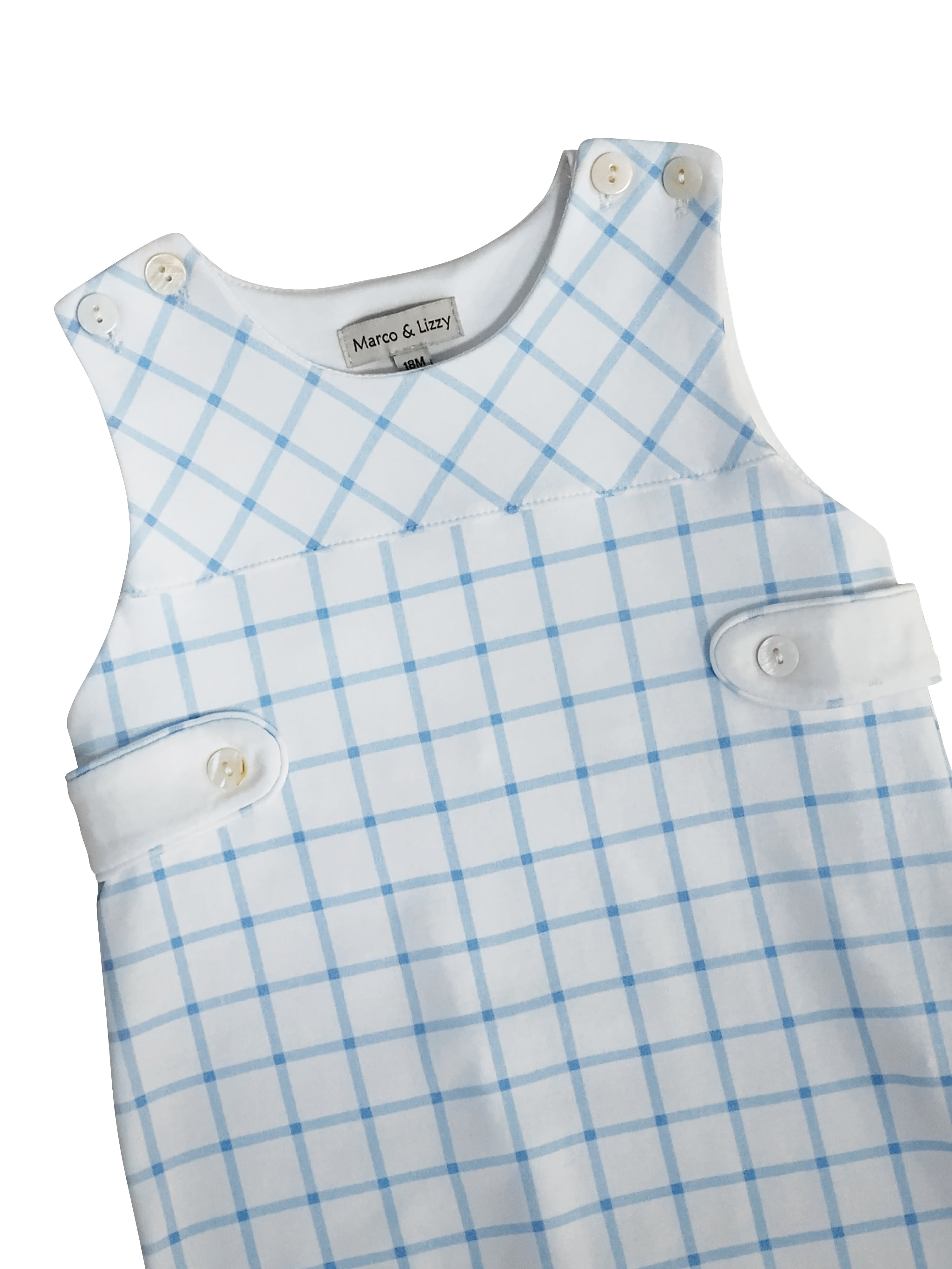 Palm Beach, boys' Pima cotton overall. - Little Threads Inc. Children's Clothing