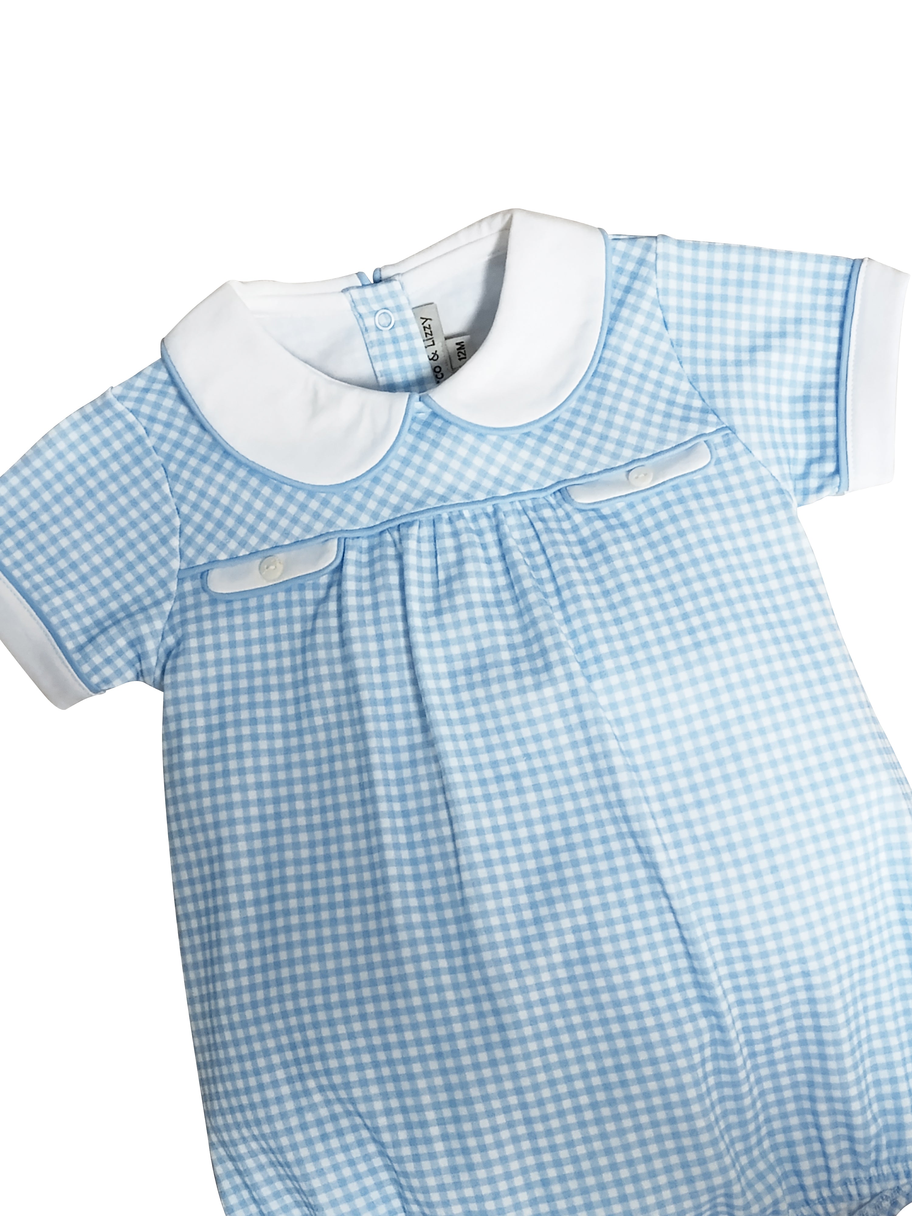 Baby Boy's Check Bubble - Little Threads Inc. Children's Clothing