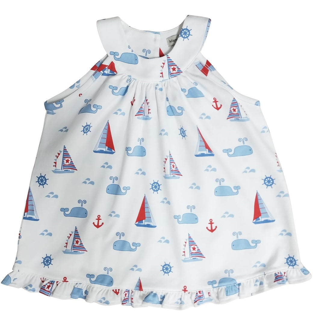 Nantucket Pima Cotton girls short set - Little Threads Inc. Children's Clothing