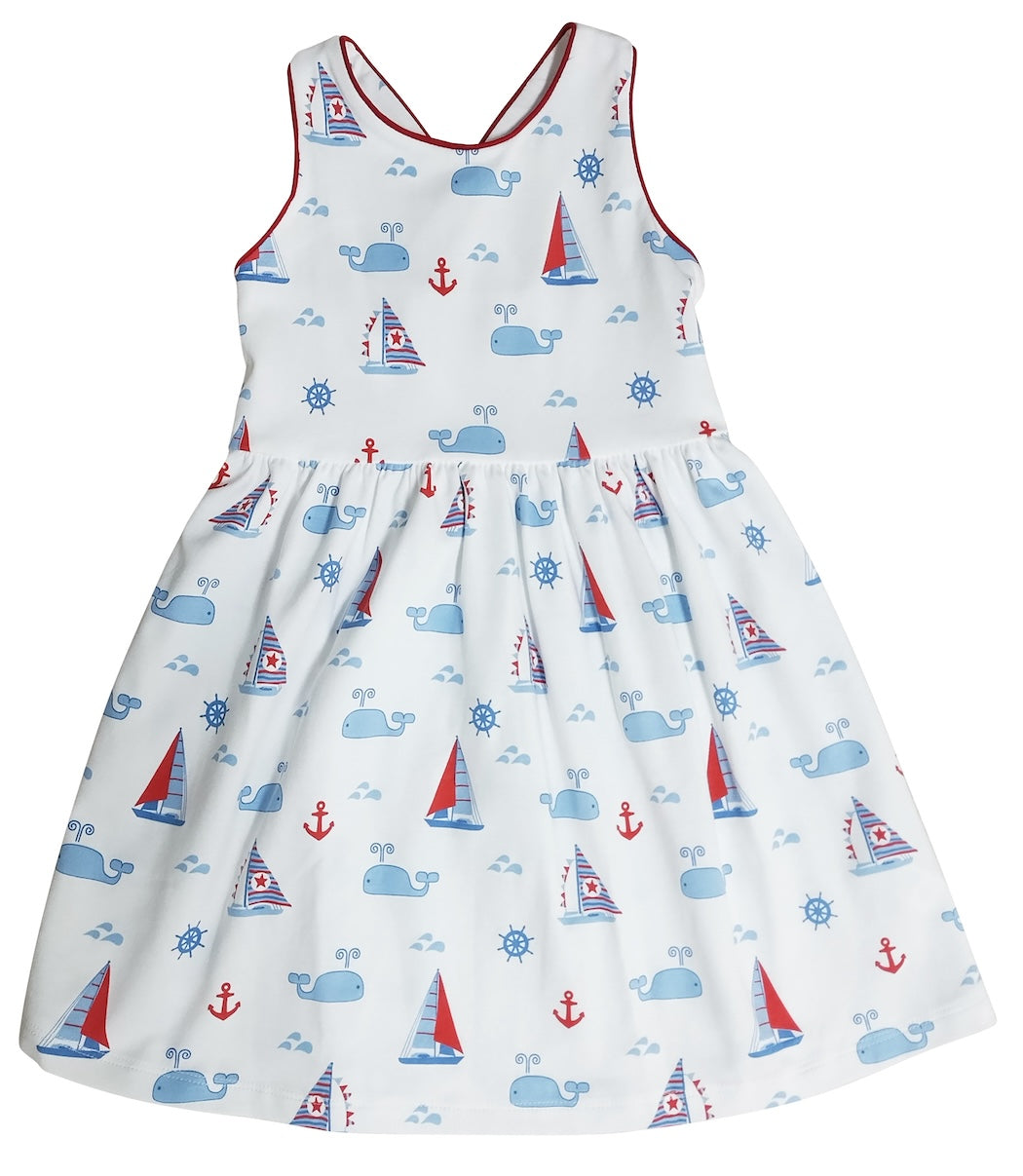 Nantucket Girls Summer Dress - Little Threads Inc. Children's Clothing