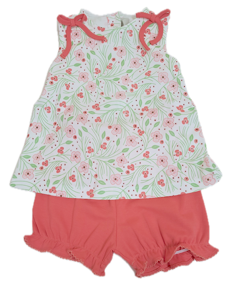 Cherry Blossoms Baby Girl's Bloomer Set - Little Threads Inc. Children's Clothing