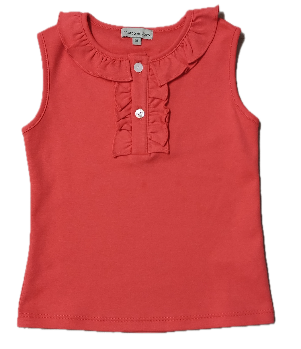 Cherry Blossoms Pink Girl's Pima Top - Little Threads Inc. Children's Clothing