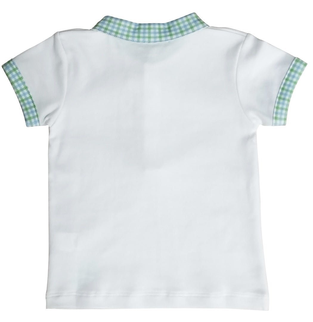 Boys Green and blue Pima cotton short set - Little Threads Inc. Children's Clothing