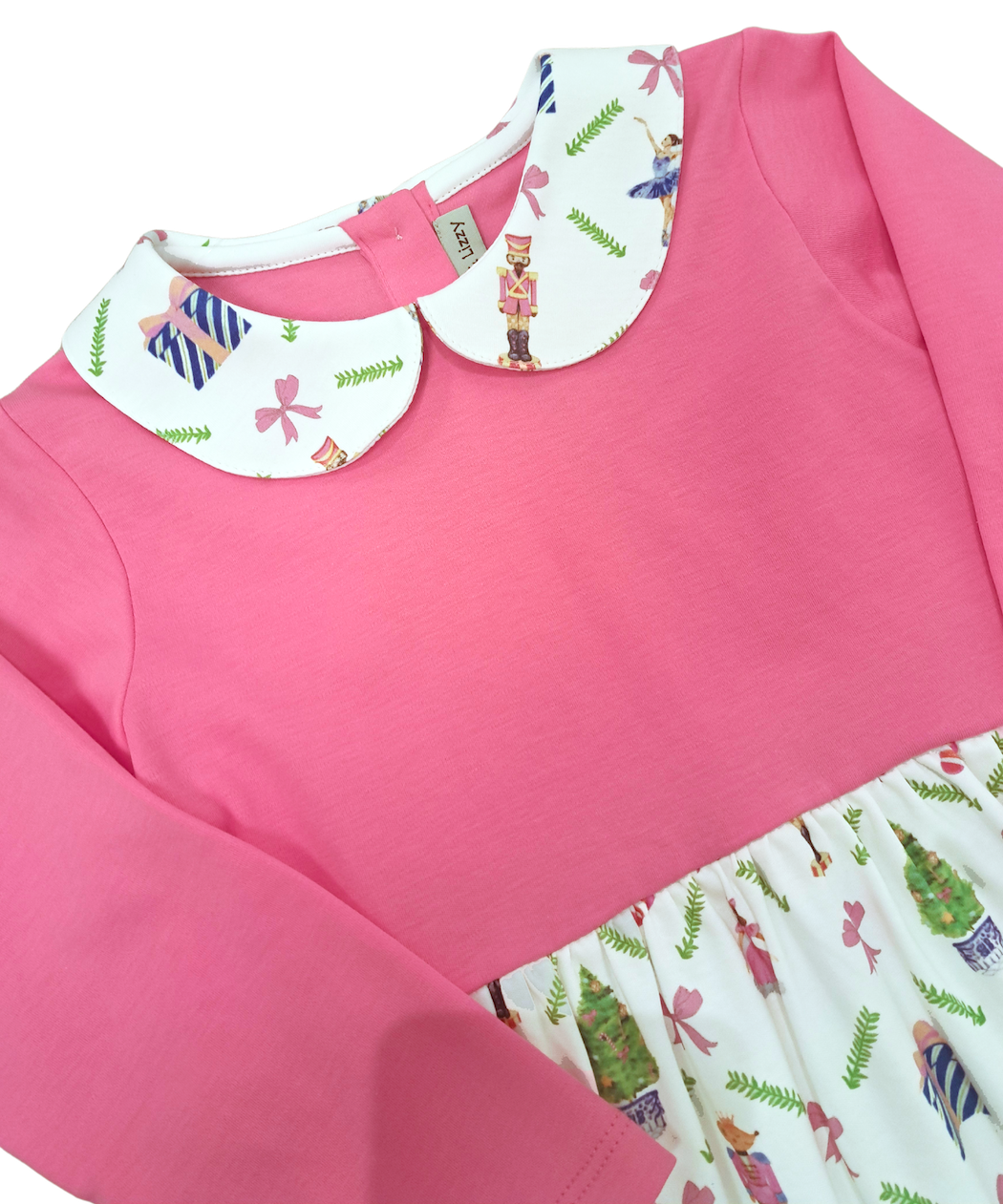 Christmas Nutcracker hot pink top Girl's dress