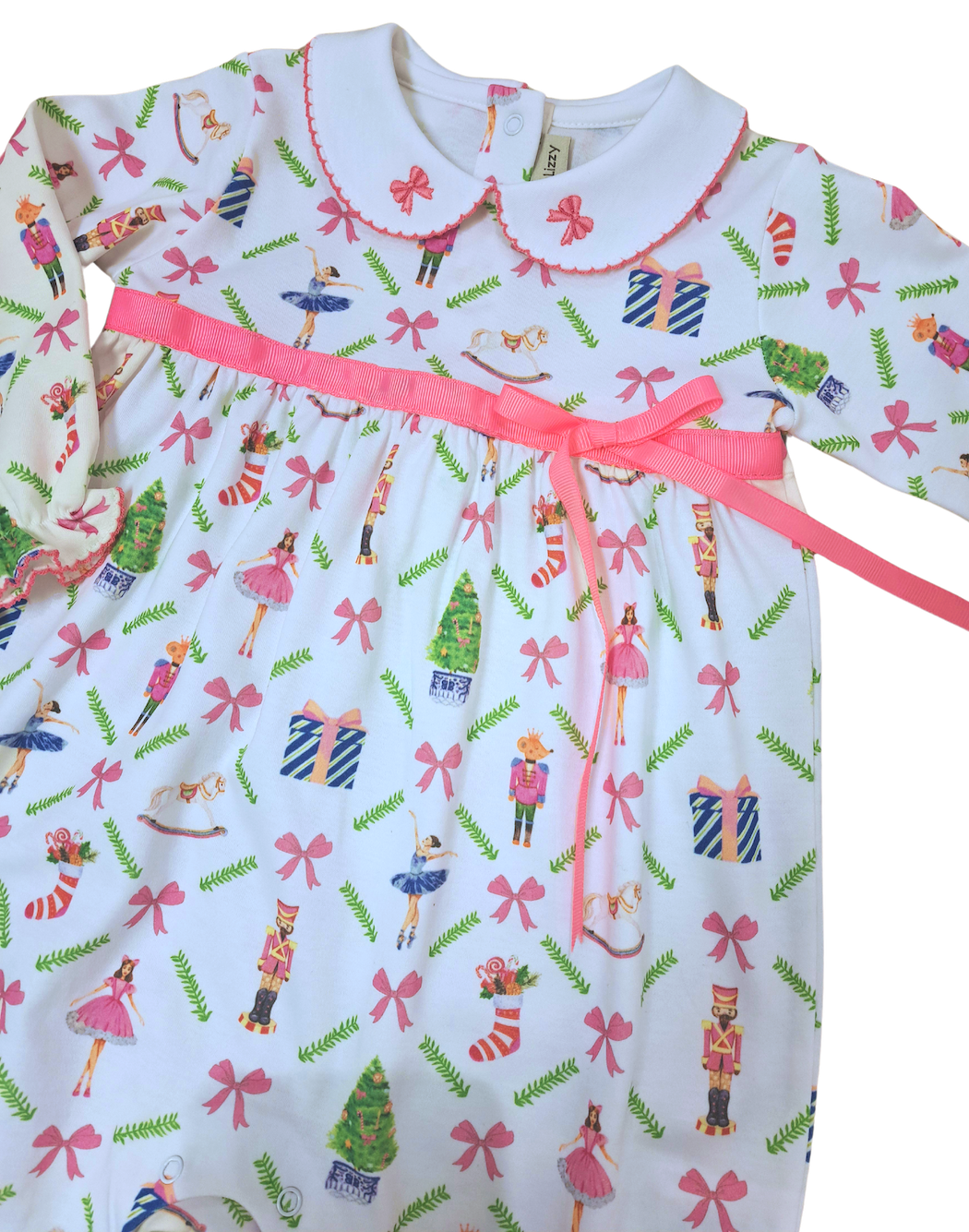 Christmas Nutcracker baby girl romper
