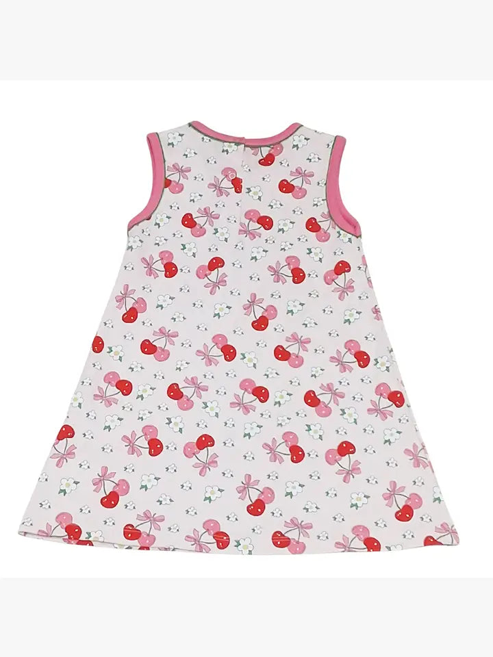 Cherries A-Line Girl's Dress - Little Threads Inc. Children's Clothing