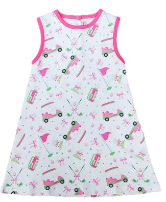 Golf Collection A line girl's dress - Little Threads Inc. Children's Clothing