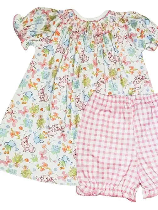 Easter Bunnies Bishop Dress - Little Threads Inc. Children's Clothing