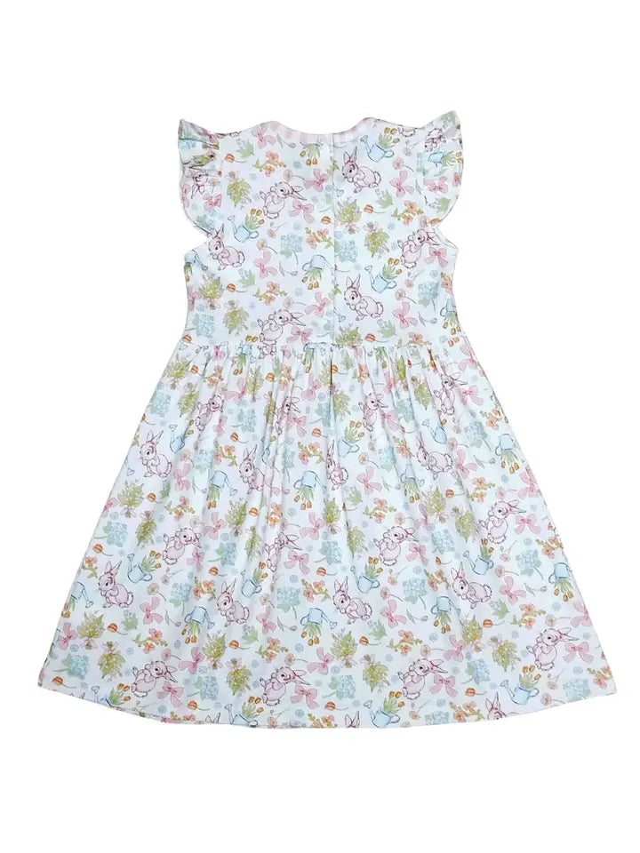 Easter Bunnies Classic girl's dress - Little Threads Inc. Children's Clothing